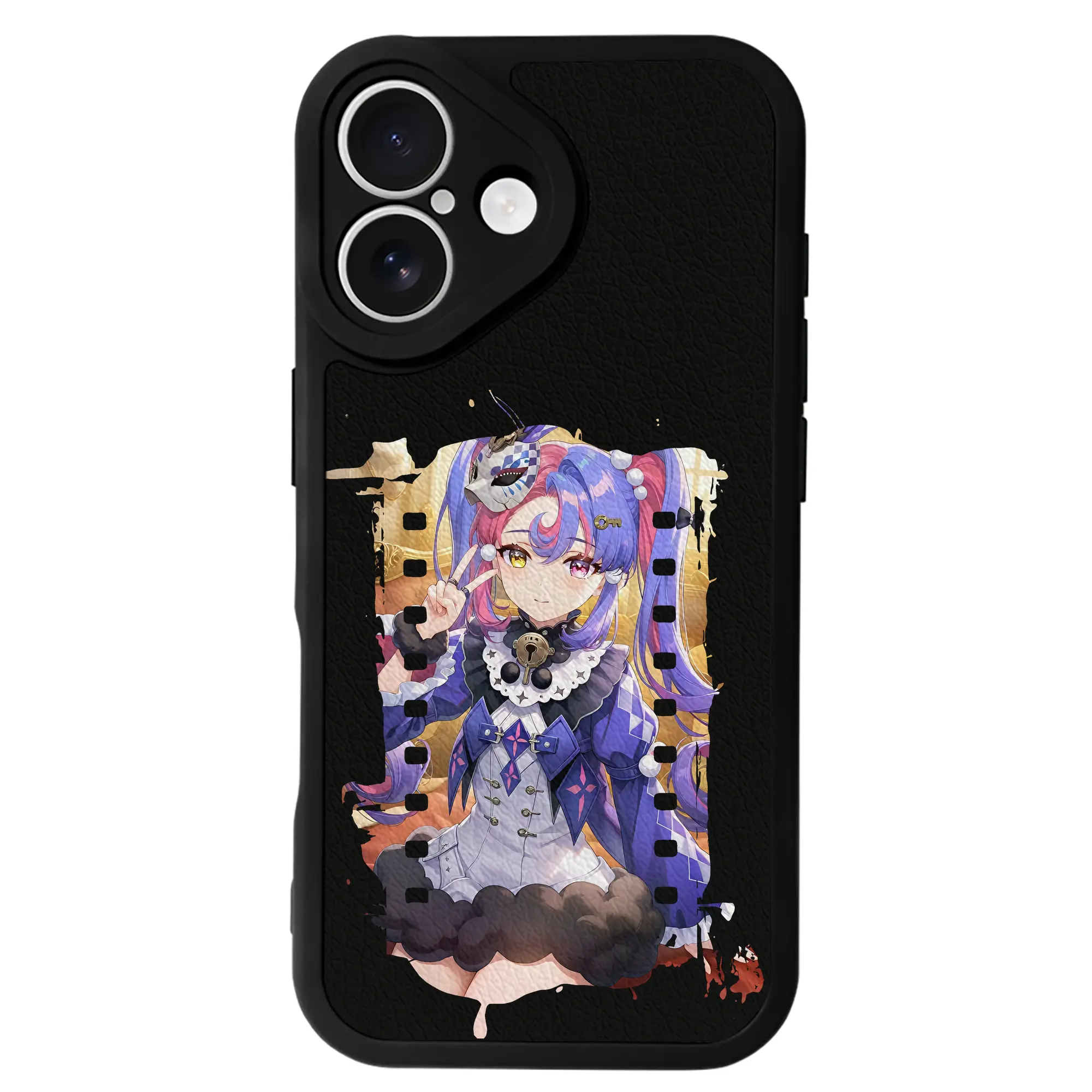 鳴潮 グッズ ロココ - IPhone 16シリーズ対応 ・ シリコンスマホケース ・ レザー調 ・ 高精度フィット ・ 耐衝撃 ・ ワイヤレス充電対応 ・ 精密カット